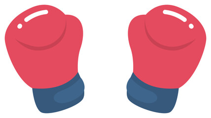 boxing gloves vector illustration