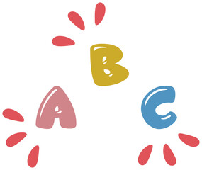 alphabet vector illustration