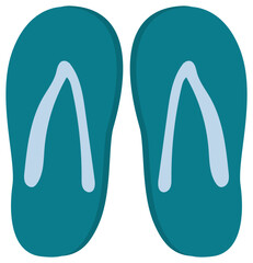 slippers vector illustration