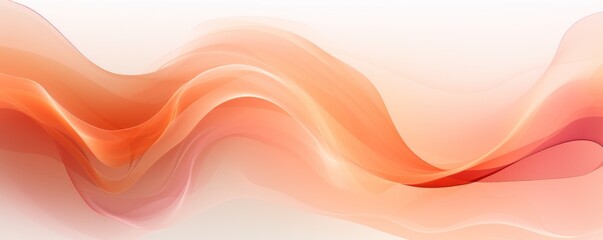 Fototapeta premium Abstract background in Peach Fuzz shade, splash banner. Concept: Delicate color of the year for design and cover.