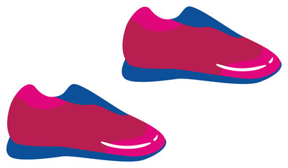 sport shoes vector illustration