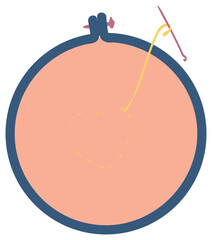 embroidery vector illustration