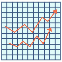 sales chart vector illustration