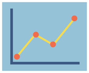 sales chart vector illustration