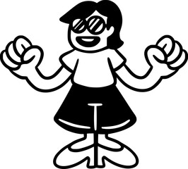 Retro Cartoon Illustration