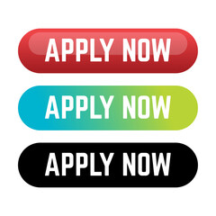 Apply now job submit button icon. Vector apply now button.