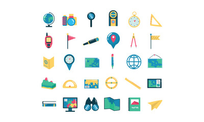 geography vector collection