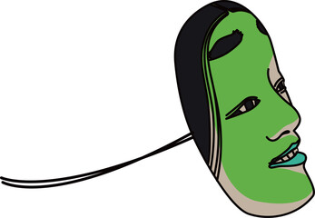 能面（Noh mask）(eps)