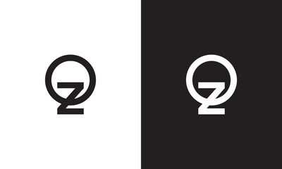 OZ logo, monogram unique logo, black and white logo, premium elegant logo, letter OZ Vector	
 - obrazy, fototapety, plakaty