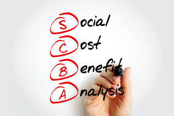 SCBA Social Cost Benefit Analysis - technique used for determining the value of money, specifically...