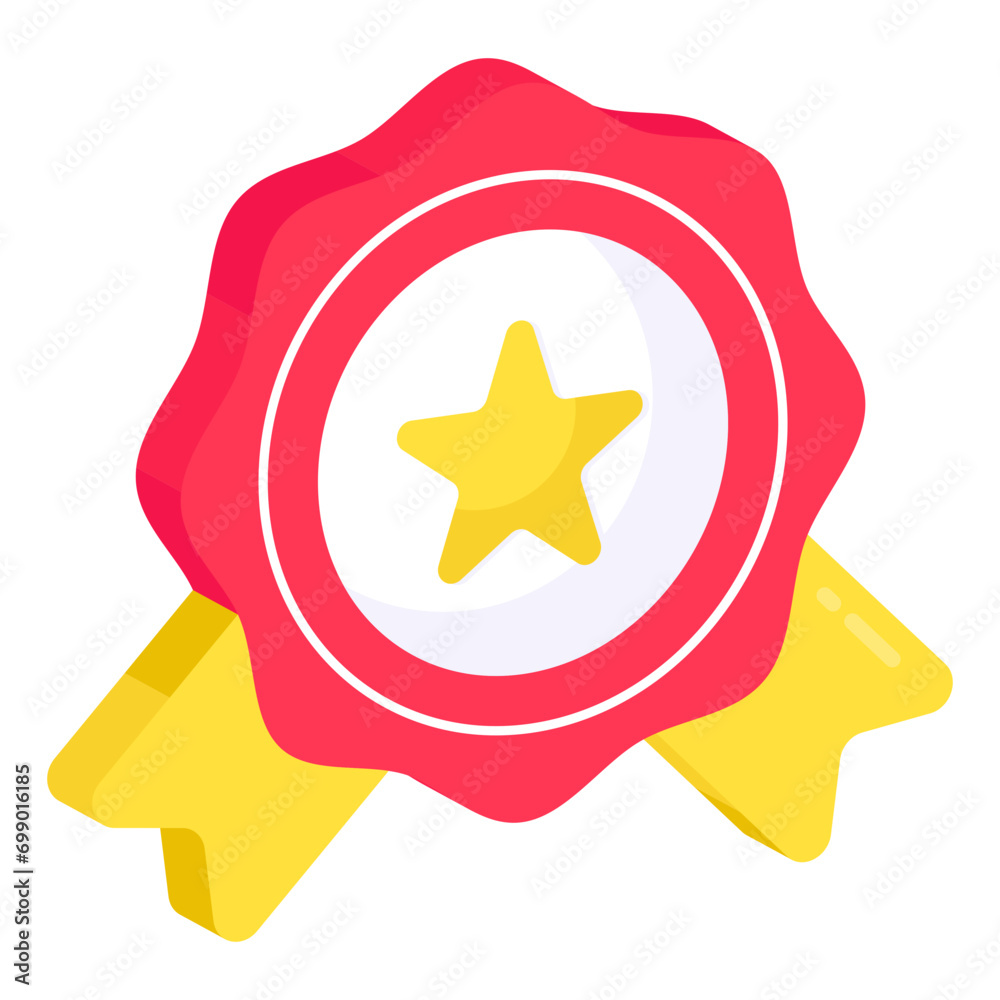 Poster Perfect design icon of ranking badge 

