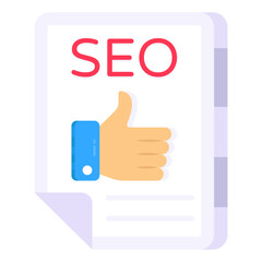 An icon design of seo file 

