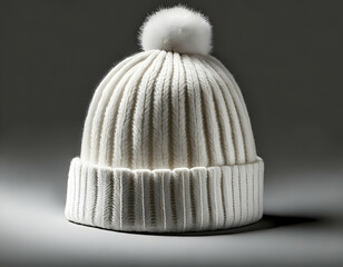 White Winter hat