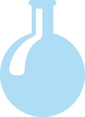 Chemical glassware for scientific research in medical laboratories, including beakers, flasks, and measuring glasses essential for biology and chemistry experiments