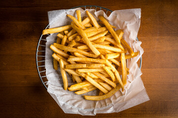French fries in a basket