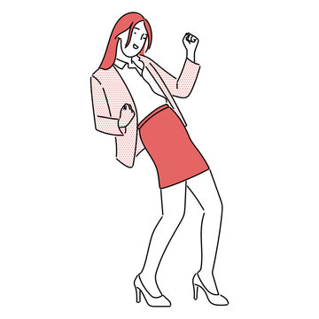 recommend clip art: Business woman, businessperson or female employee staff people cartoon. Company professional minimalist illustration vector