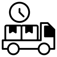 24/7 delivery icon