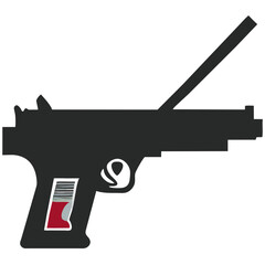 A game gun vektor icon illustation