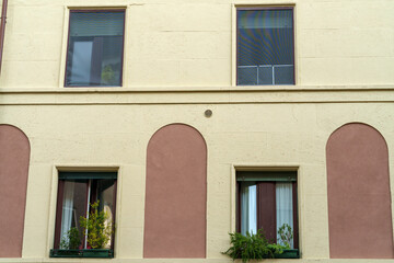 Fototapeta na wymiar Historic residential building near Citylife at Milan, Italy