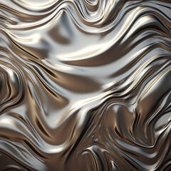 Melting metal texture close up. Melty metallics