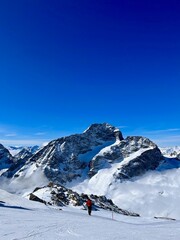 Naklejka na ściany i meble On top of the world, St. Moritz Switzerland