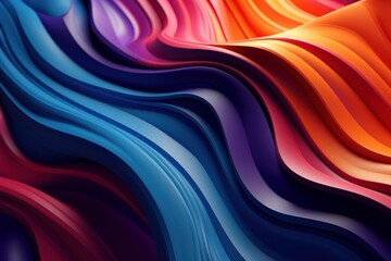 Fototapeta premium Background with liquid colored swirls and dye blends that flows from top to bottom. Fluid art acrylic texture with colorful waves, mixing paint effect. Abstract backdrop with bright blended colors.