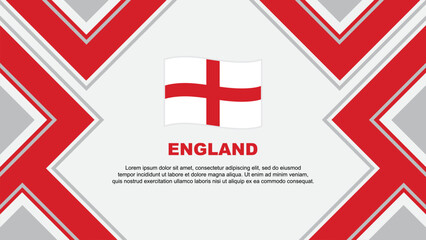 England Flag Abstract Background Design Template. England Independence Day Banner Wallpaper Vector Illustration. England Vector