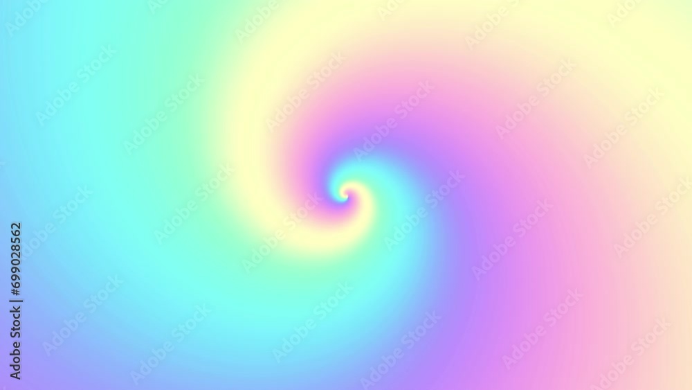 Aufkleber Endless abstract spiral. Seamless looping footage 4k. Abstract loop background
