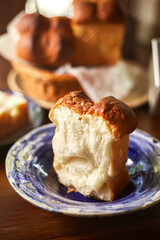 fresh bake breads whole wheat sliced close up.
