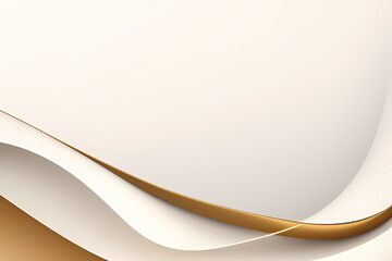 Light Gold Wave Background, Abstract geometric background with liquid shapes. Vector illustration.