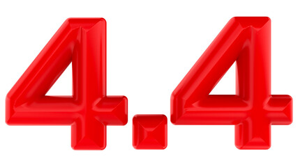 Obraz premium 3d rendering of singles day 4.4 sales