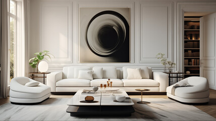 Obraz na płótnie Canvas modern interior in light colors