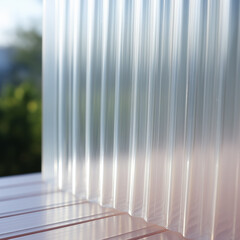 transparent corrugated partition