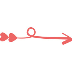 Valentine's Day Doodle Arrow 