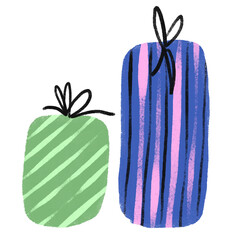 happy new year doodles items for templates