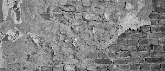 Mauer - Hintergrund - Backstein - Steine  - Ziegel  - Wall - Background - Brick - Stones - Decay -...