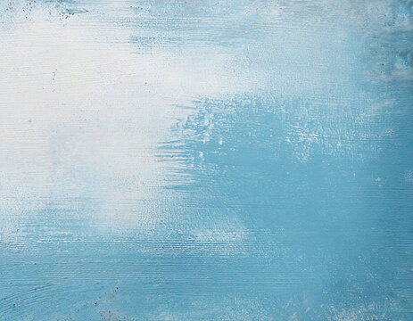 Grunge light blue background or texture with some spots and stains on it