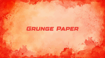 Red grunge empty text for your page cover, and letter design. Old paper frame texture.