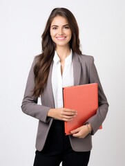 Obraz premium photo portrait of a smiling business woman. generated AI 