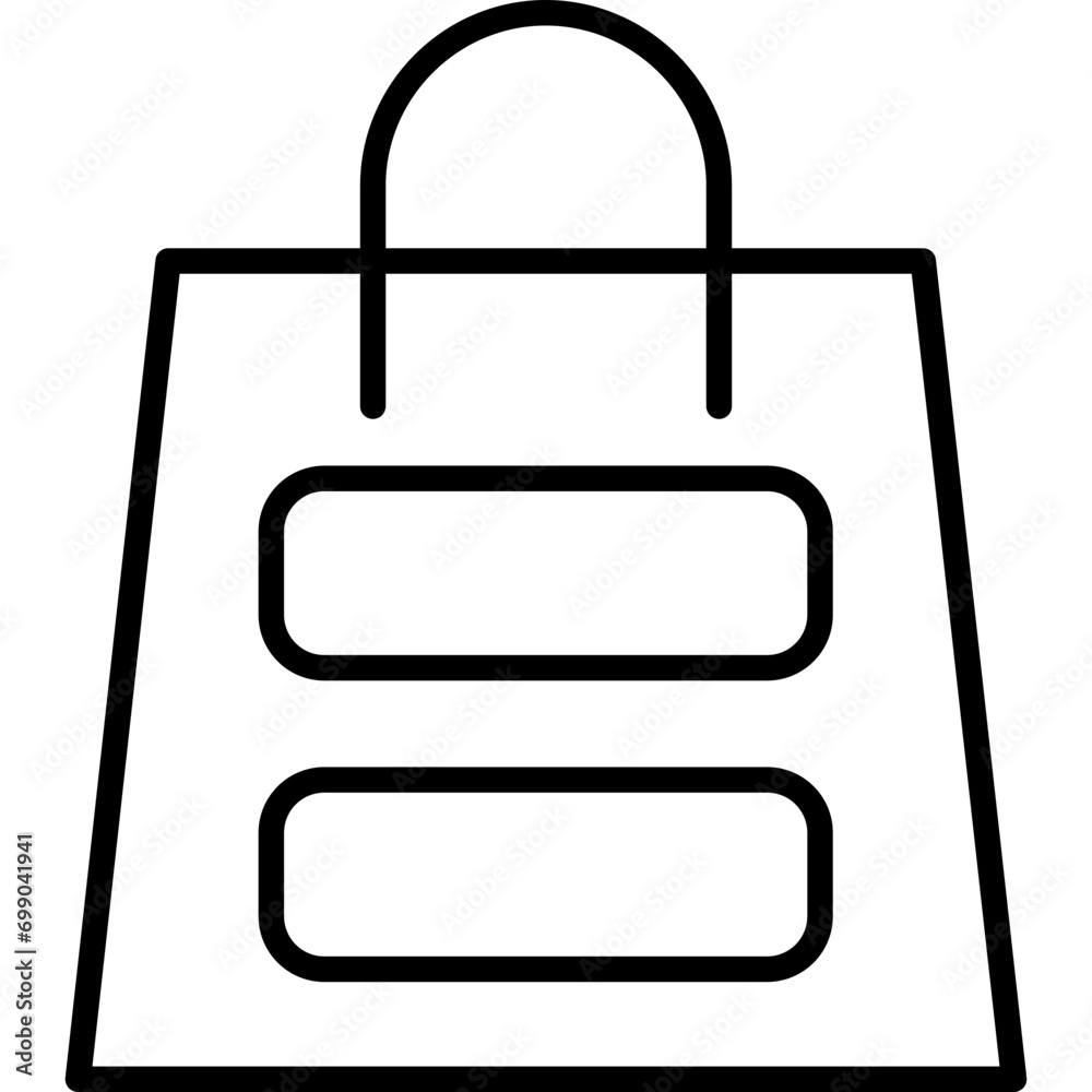 Canvas Prints shopping bag icon