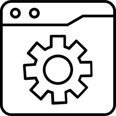 Obraz premium Web Settings Icon