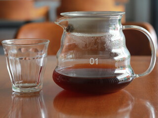 v60 robusta coffe, unique cup