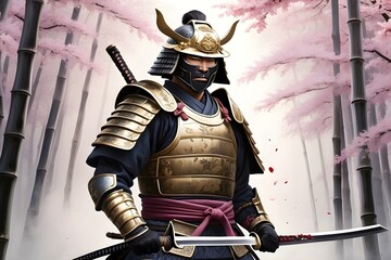 Photo of traditional samurai
