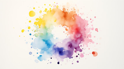 Itten color circle, watercolor colors