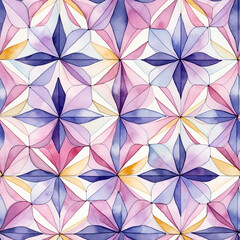 abstract watercolor flower pattern