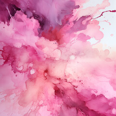 Pink and purple watercolor background. Abstract painting