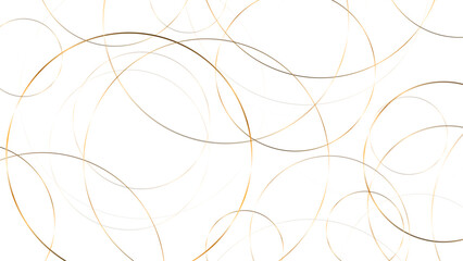 Luxury banner presentation gold ring background, abstract white gray colors with gold circle pattern texture business background.