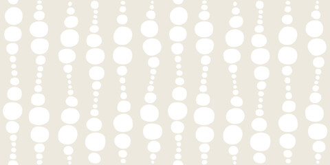 Seamless geometric neutral beige pattern with bubbles