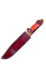 Bowie Knife in scabbard isolate over white