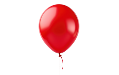 Balloon Without Distractions On a White or Clear Surface PNG Transparent Background.